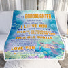Personalized To My Goddaughter Gifts Blanket From Aunt Uncle This Old Turtle Love You Goddaughter Birthday Gifts Graduation Christmas Custom Fleece Blanket | teecentury
