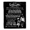 Personalized To My Goddaughter Gifts Blanket From Godmother Aunt My Only Wish For You Goddaughter Birthday Gifts Graduation Christmas Fleece Throw Blanket | teecentury