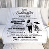Personalized To My Goddaughter Gifts Blanket From Godmother Aunt Whenever Woman Unique Birthday Gifts For Goddaughter Graduation Christmas Fleece Blanket | teecentury