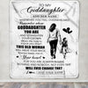 Personalized To My Goddaughter Gifts Blanket From Godmother Aunt Whenever Woman Unique Birthday Gifts For Goddaughter Graduation Christmas Fleece Blanket | teecentury
