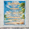 Personalized To My Goddaughter Gifts Blanket From Godmother Godfather I Wish You The Strength Beach Goddaughter Birthday Gifts Christmas Fleece Blanket | teecentury