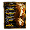 Personalized To My Goddaughter Gifts Blanket From Godmother Godfather I Wish You The Strength Horse Goddaughter Birthday Gifts Christmas Fleece Blanket | teecentury
