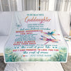 Personalized To My Goddaughter Gifts Blanket From Godmother Uncle Whenever You Feel Dragonfly Goddaughter Birthday Gifts Graduation Christmas Fleece Blanket | teecentury