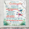 Personalized To My Goddaughter Gifts Blanket From Godmother Uncle Whenever You Feel Dragonfly Goddaughter Birthday Gifts Graduation Christmas Fleece Blanket | teecentury