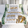 Personalized To My Goddaughter Gifts Blanket From Godmother Uncle Whenever You Feel Tiger Goddaughter Birthday Gifts Graduation Christmas Fleece Blanket | teecentury