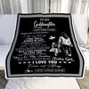 Personalized To My Goddaughter Gifts Blanket From Godmother Wherever Your Journey In Life Aunt Goddaughter Birthday Gifts Christmas Customized Fleece Blanket | teecentury