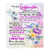 Personalized To My Goddaughter Gifts Blanket From Godmother Wherever Your Journey In Life Dragonfly Goddaughter Birthday Gifts Warm Customized Fleece Blanket | teecentury