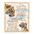 Personalized To My Goddaughter Gifts Blanket From Godmother Wherever Your Journey In Life Tiger Goddaughter Birthday Gifts Warm Customized Fleece Blanket | teecentury