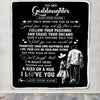 Personalized To My Goddaughter Gifts Blanket From Uncle Godfather My Only Wish For You Goddaughter Birthday Gifts Graduation Christmas Fleece Throw Blanket | teecentury