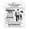 Personalized To My Goddaughter Gifts Blanket From Uncle Whenever Man Unique Birthday Gifts For Goddaughter Graduation Christmas Custom Fleece Throw Blanket | teecentury