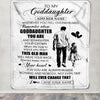 Personalized To My Goddaughter Gifts Blanket From Uncle Whenever Man Unique Birthday Gifts For Goddaughter Graduation Christmas Custom Fleece Throw Blanket | teecentury