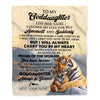 Personalized To My Goddaughter Gifts Blanket Tiger From Godmother Uncle You Are My Goddaughter Birthday Gifts Graduation Christmas Custom Fleece Blanket | teecentury