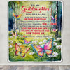 Personalized To My Goddaughter Gifts From Aunt Uncle Don't Give Up Butterfly Gifts For Goddaughter Birthday Graduation Christmas Customized Fleece Blanket | teecentury
