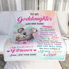 Personalized To My Goddaughter Gifts From Aunt Uncle Koala Letter I Hugged This Gifts For Goddaughter Birthday Graduation Christmas Customized Fleece Blanket | teecentury