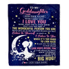 Personalized To My Goddaughter Gifts From Godmother Blanket Floral Moon Birthday Gifts For Goddaughter Graduation Wedding Christmas Customized Fleece Blanket | teecentury