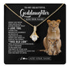 Alluring Beauty Necklace 18K Yellow Gold Finish | 1 | Personalized To My Goddaughter Gifts From Godmother Necklace This Old Lion Love You Goddaughter Birthday Gifts Christmas Jewelry Custom Gift Box Message Card | https://teecentury.