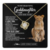 Love Knot Necklace 18K Yellow Gold Finish | 1 | Personalized To My Goddaughter Gifts From Godmother Necklace This Old Lion Love You Goddaughter Birthday Gifts Christmas Jewelry Custom Gift Box Message Card | https://teecentury.