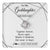 Love Knot Necklace 14K White Gold Finish | 1 | Personalized To My Goddaughter Gifts From Godmother Necklace Together Forever With Heartfelt Message Goddaughter Birthday Christmas Gift Box Message Card | https://teecentury.