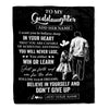 Personalized To My Goddaughter Gifts From Uncle Don't Give Up Uncle Gifts For Goddaughter Birthday Graduation Christmas Customized Fleece Throw Blanket | teecentury