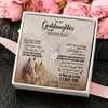Alluring Beauty Necklace 14K White Gold Finish | 2 | Personalized To My Goddaughter Gifts Necklace From Godmother Horse My Only Wish For You Goddaughter Birthday Gifts Graduation Christmas Gift Box Message Card | https://teecentury.