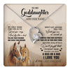 Forever Love Necklace 14K White Gold Finish | 1 | Personalized To My Goddaughter Gifts Necklace From Godmother Horse My Only Wish For You Goddaughter Birthday Gifts Graduation Christmas Gift Box Message Card | https://teecentury.