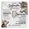 Forever Love Necklace 18K Yellow Gold Finish | 1 | Personalized To My Goddaughter Gifts Necklace From Godmother Whenever Wolf Unique Birthday For Goddaughter Graduation Christmas Custom Gift Box Message Card | https://teecentury.