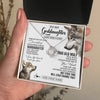 Love Knot Necklace 14K White Gold Finish | 2 | Personalized To My Goddaughter Gifts Necklace From Godmother Whenever Wolf Unique Birthday For Goddaughter Graduation Christmas Custom Gift Box Message Card | https://teecentury.
