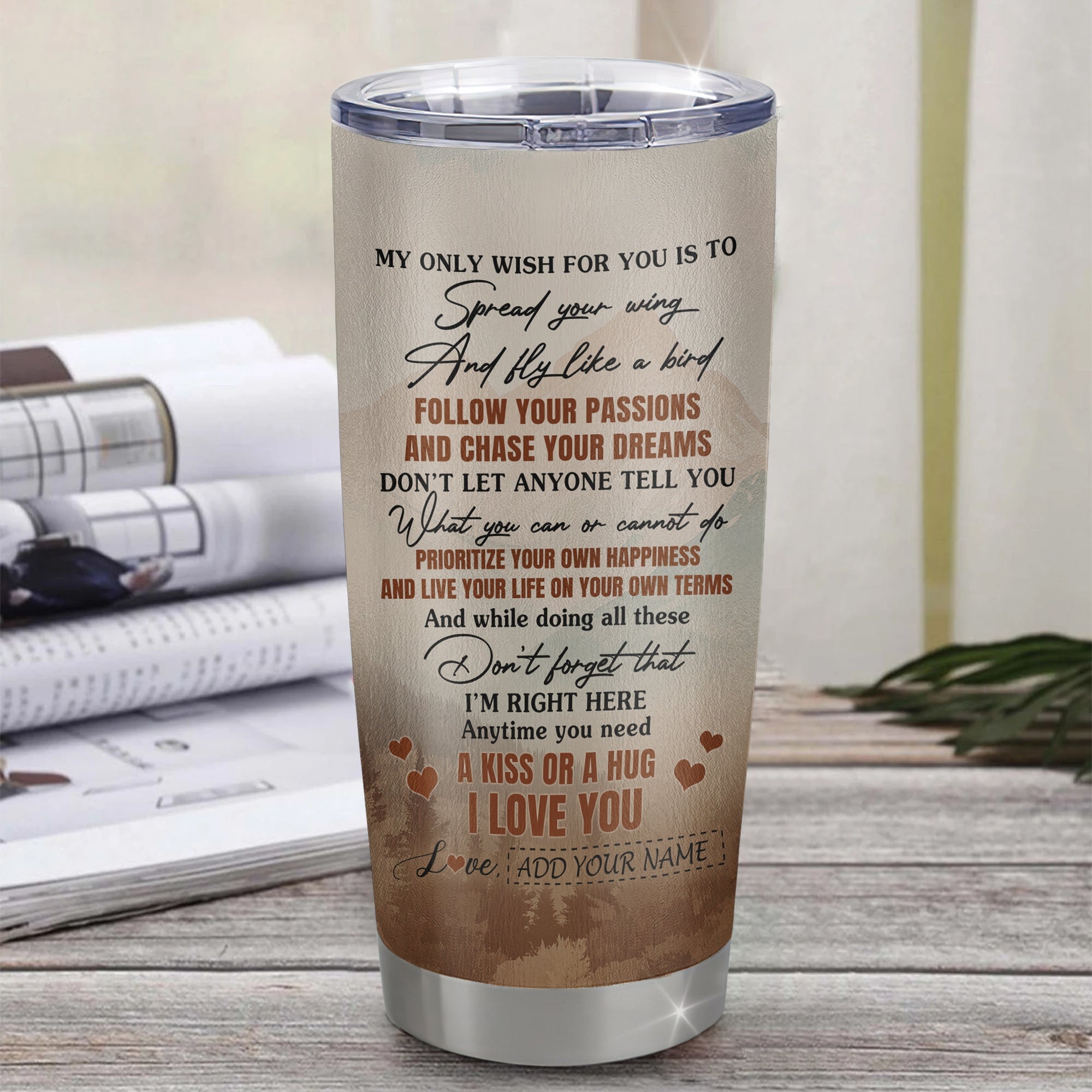 Personalized To My Goddaughter Gifts Tumbler From Godmother Horse My Only Wish For You Goddaughter Birthday Gifts Graduation Christmas Custom Stainless Steel Mug | teecentury
