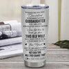 Personalized To My Goddaughter Gifts Tumbler From Godmother Whenever Wolf Unique Birthday For Goddaughter Graduation Christmas Custom Stainless Steel Cup Travel Mug | teecentury