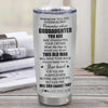 Personalized To My Goddaughter Gifts Tumbler From Uncle Whenever Man Unique Birthday Gifts For Goddaughter Graduation Christmas Custom Stainless Steel Cup Travel Mug | teecentury
