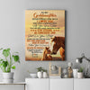Personalized To My Goddaughter I Love You Forever Canvas From Godfather Aunt Horse Goddaughter Birthday Gifts Graduation Christmas Custom Wall Art Print Framed Canvas | teecentury