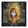 Love Knot Necklace 14K White Gold Finish | 1 | Personalized To My Goddaughter Lion Necklace From Godfather Never Forget That I Love You Niece Birthday Graduation Christmas Customized Gift Box Message Card | teecentury