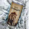 Personalized To My Goddaughter Lion Tumbler From Godfather Stainless Steel Cup I'll Stay There Forever Goddaughter Birthday Graduation Christmas Travel Mug | teecentury