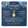 Alluring Beauty Necklace 18K Yellow Gold Finish | 1 | Personalized To My Goddaughter Necklace From Godfather Proud Of You Birthday Gifts For Goddaughter Jewelry Gifts Christmas Custom Gift Box Message Card | https://teecentury.