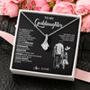 Alluring Beauty Necklace 14K White Gold Finish | 2 | Personalized To My Goddaughter Necklace From Godfather You Are Always In Mine Beautiful Goddaughter Birthday Graduation Christmas With Gift Box Message Card | teecentury