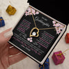 Forever Love Necklace 18K Yellow Gold Finish | 2 | Personalized To My Goddaughter Necklace From Godmother Godfather Love You Little Girl Goddaughter Birthday Jewelry Christmas Customized Gift Box Message Card | teecentury