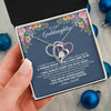 Forever Love Necklace 14K White Gold Finish | 2 | Personalized To My Goddaughter Necklace From Godmother I Love You Now And Forever Jewelry For Goddaughter Birthday Graduation Christmas Customized Message Card | teecentury