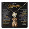 Love Knot Necklace 18K Yellow Gold Finish | 1 | Personalized To My Goddaughter Necklace From Godmother Never Feel You Are Alone Lion Birthday Gift Goddaughter Christmas Customized Gift Box Message Card | teecentury