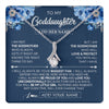 Alluring Beauty Necklace 14K White Gold Finish | 1 | Personalized To My Goddaughter Necklace From Godmother Proud Of You Birthday Gifts For Goddaughter Jewelry Gifts Christmas Custom Gift Box Message Card | https://teecentury.