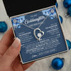 Forever Love Necklace 14K White Gold Finish | 2 | Personalized To My Goddaughter Necklace From Godmother Proud Of You Birthday Gifts For Goddaughter Jewelry Gifts Christmas Custom Gift Box Message Card | https://teecentury.