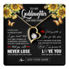 Forever Love Necklace 18K Yellow Gold Finish | 1 | Personalized To My Goddaughter Necklace From Godmother Uncle You Will Never Lose Sunflower Goddaughter Birthday Gifts Christmas Custom Gift Box Message Card | teecentury.myshopify