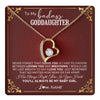 Forever Love Necklace 18K Yellow Gold Finish | 1 | Personalized To My Goddaughter Necklace From Godmother Uncle You'll Always Be My Goddaughter Birthday Christmas Customized Gift Box Message Card | teecentury.myshopify