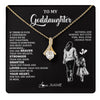Alluring Beauty Necklace 18K Yellow Gold Finish | 1 | Personalized To My Goddaughter Necklace From Godmother You Are Always In Mine Beautiful Goddaughter Birthday Graduation Christmas With Gift Box Message Card | teecentury