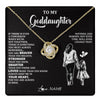 Love Knot Necklace 18K Yellow Gold Finish | 1 | Personalized To My Goddaughter Necklace From Godmother You Are Always In Mine Beautiful Goddaughter Birthday Graduation Christmas With Gift Box Message Card | teecentury