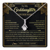 Alluring Beauty Necklace 14K White Gold Finish | 1 | Personalized To My Goddaughter Necklace From Godmother Your Biggest Fan Birthday Gifts For Goddaughter Gifts Christmas Jewelry Custom Gift Box Message Card | teecentury.myshopify