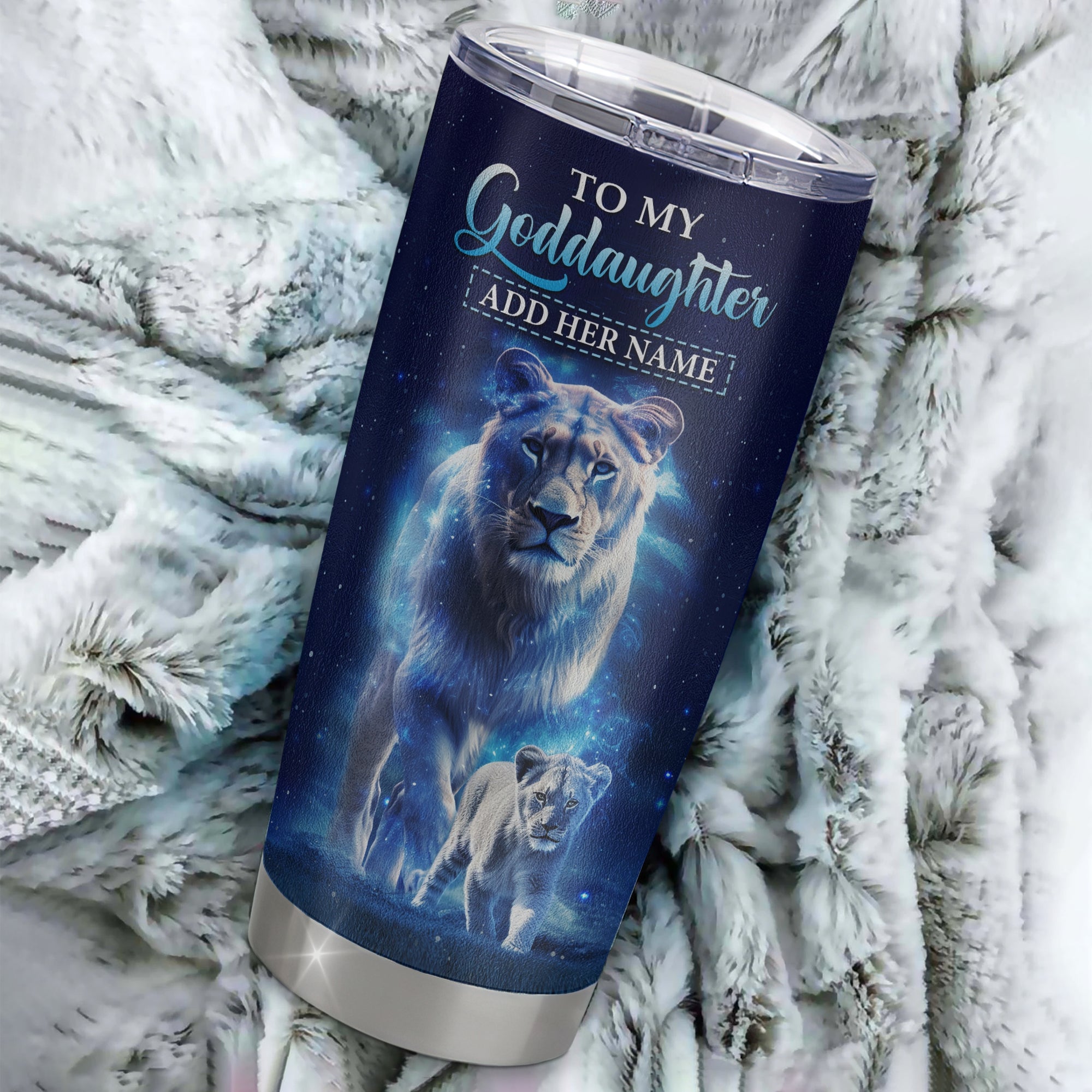 Personalized To My Goddaughter Tumbler From Godmother Aunt Believe Your Heart Goddaughter Gift Birthday Graduation Christmas Custom Stainless Steel Cup Travel Mug | teecentury