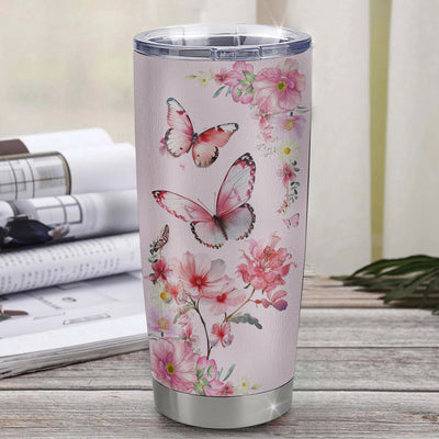 Personalized To My Goddaughter Tumbler From Godmother You Will Never Lose Butterfly Goddaughter Birthday Gifts Graduation Christmas Custom Cup Travel Mug | teecentury
