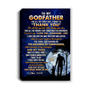 Personalized To My Godfather Canvas From Nephew Niece Thank You Grateful Love Uncle Birthday Fathers Day Thanksgiving Christmas Custom Wall Art Print Framed Canvas | teecentury