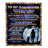 Personalized To My Godmother Blanket From Godchild Thank You Grateful Love Godmother Birthday Mothers Day Christmas Customized Gift Fleece Blanket | teecentury