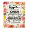 Personalized To My Godmother Blanket From Niece Floral We Hugged This Lovely Aunt Birthday Gifts Mothers Day Christmas Customized Fleece Throw Blanket | teecentury